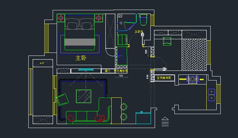 红星国际广场89平米装修效果图
