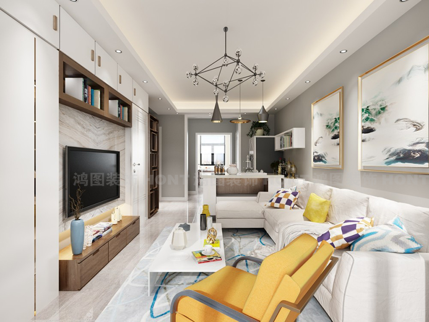 红星国际广场89平米装修效果图