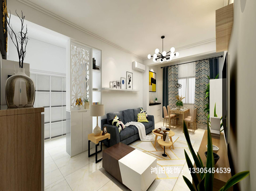 鸿图装饰—中建悦海和园现代简约风格