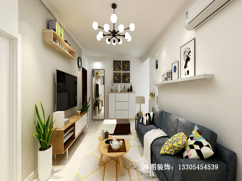 鸿图装饰—中建悦海和园现代简约风格