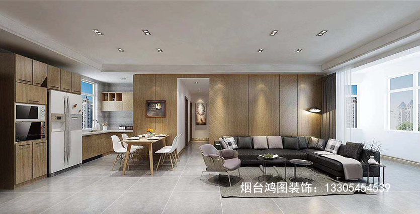 万达华府114平米简约风格