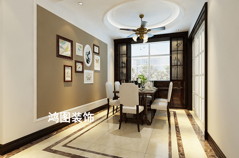 闻涛山庄古典美式风格装修案例