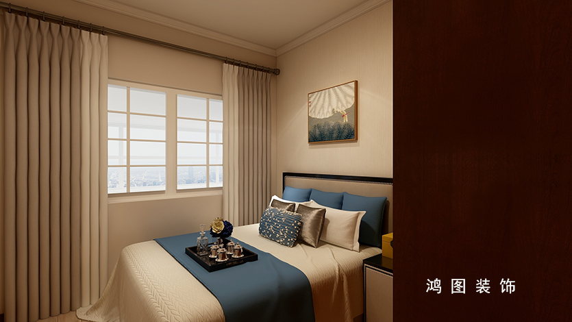 鸿图装饰—金海名园新中式风格精品设计案例