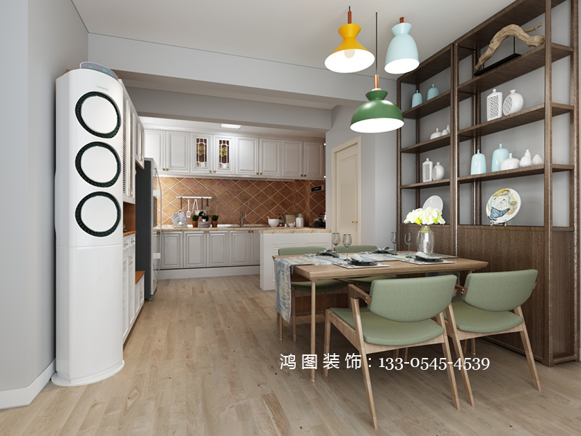 鸿图装饰—德蚨家园96平米北欧风格精品案例分享