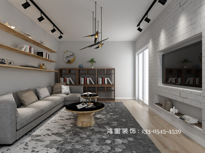 鸿图装饰—德蚨家园96平米北欧风格精品案例分享