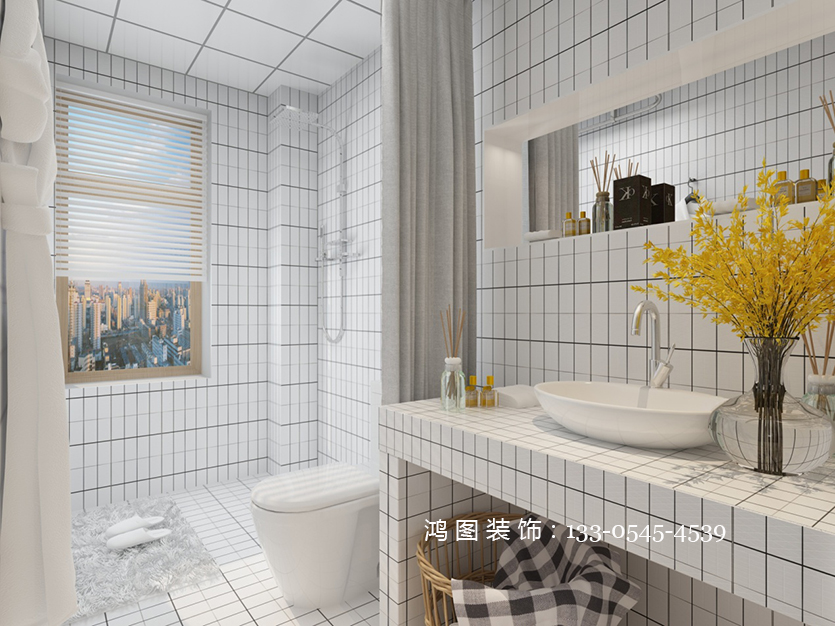 鸿图装饰—德蚨家园96平米北欧风格精品案例分享