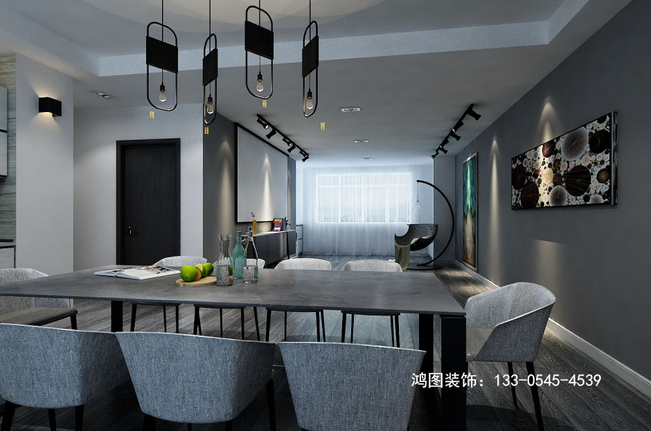 万达华府 后现代风格装修效果