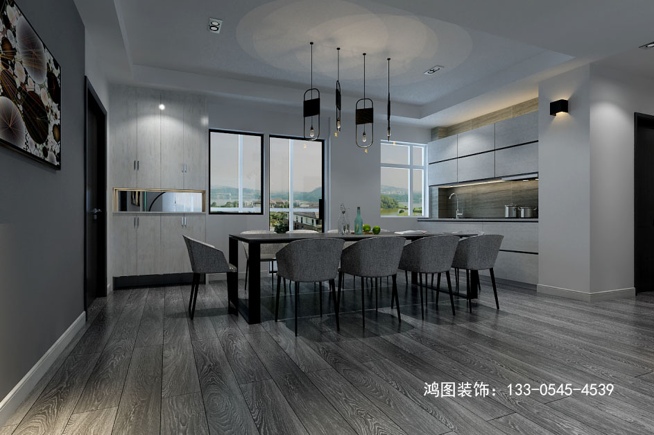 万达华府 后现代风格装修效果