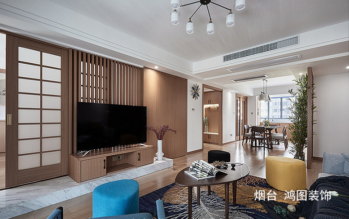  烟台装修案例分享：北欧与新中式碰撞演绎岁月静好