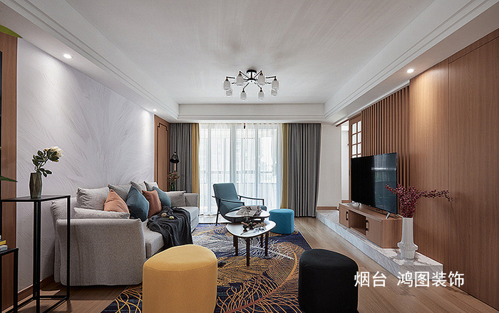  烟台装修案例分享：北欧与新中式碰撞演绎岁月静好