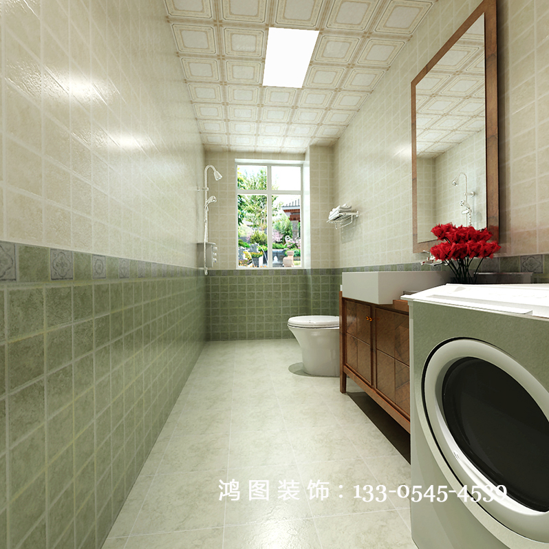 鸿图装饰—国奥天地145平米装修效果图