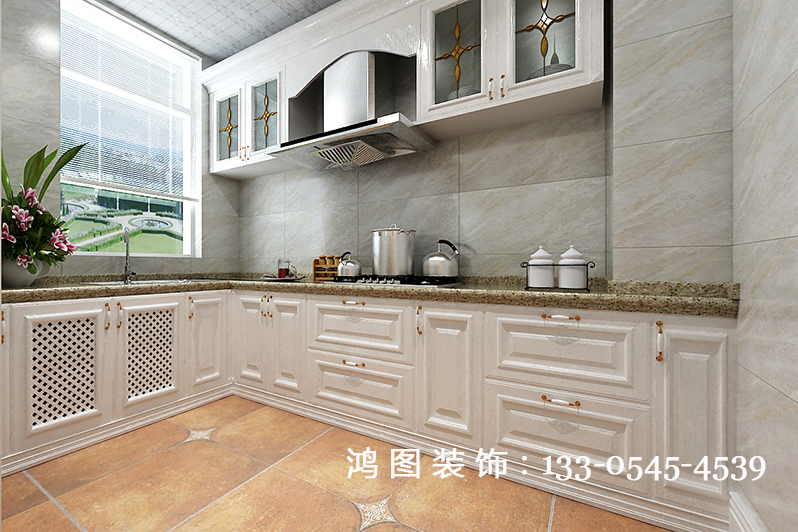 鸿图装饰—国奥天地145平米装修效果图