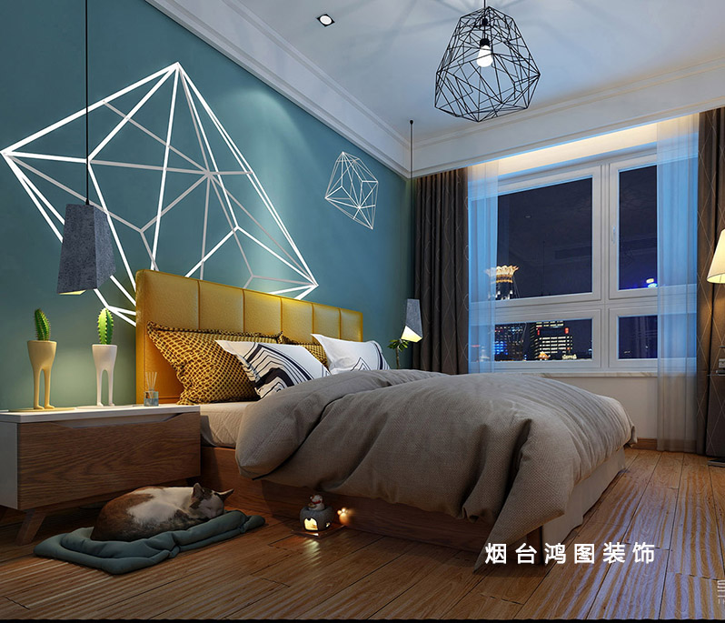 鸿图装饰精品案例—上海滩花园简约风格装修效果图