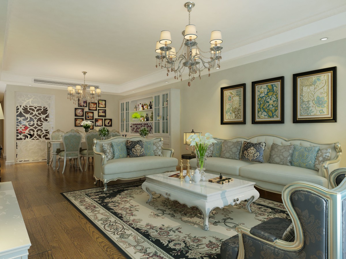 用简单的颜色上墙，大气不失简单的感觉。			
