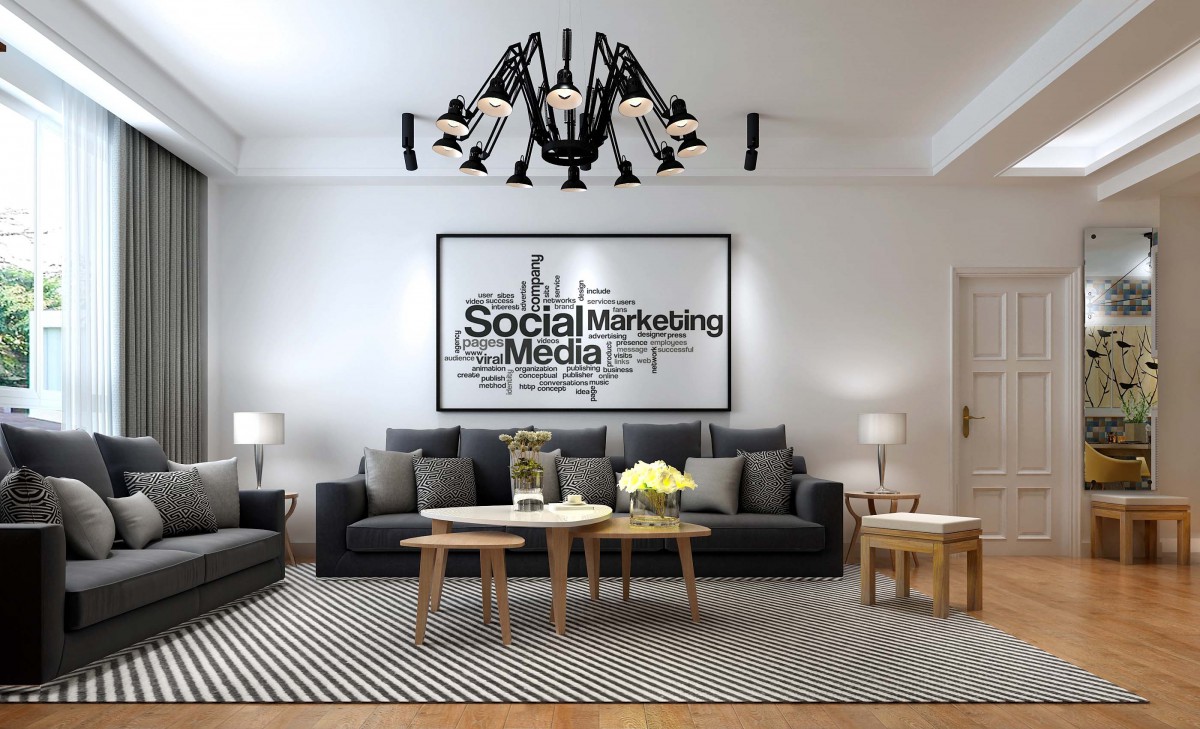 客厅整体留白，家具黑色布衣大搭配，形成了鲜明的对比，原木色的地板，让空间整体比较温馨			
