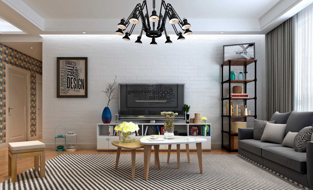 餐厅的格格壁纸，增加了空间的跳脱性，不再平庸，让空间活泼增加活力。			
