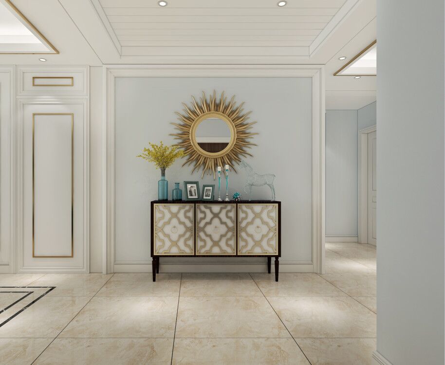 入户的玄关也是相当于一个人的门脸，玄关造型的好坏也会体现一个人的生活品位，典雅造型让人眼前一亮。			
