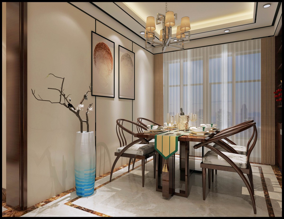 餐厅的造型以及配色显得极其典雅，体现主人的品位。			

