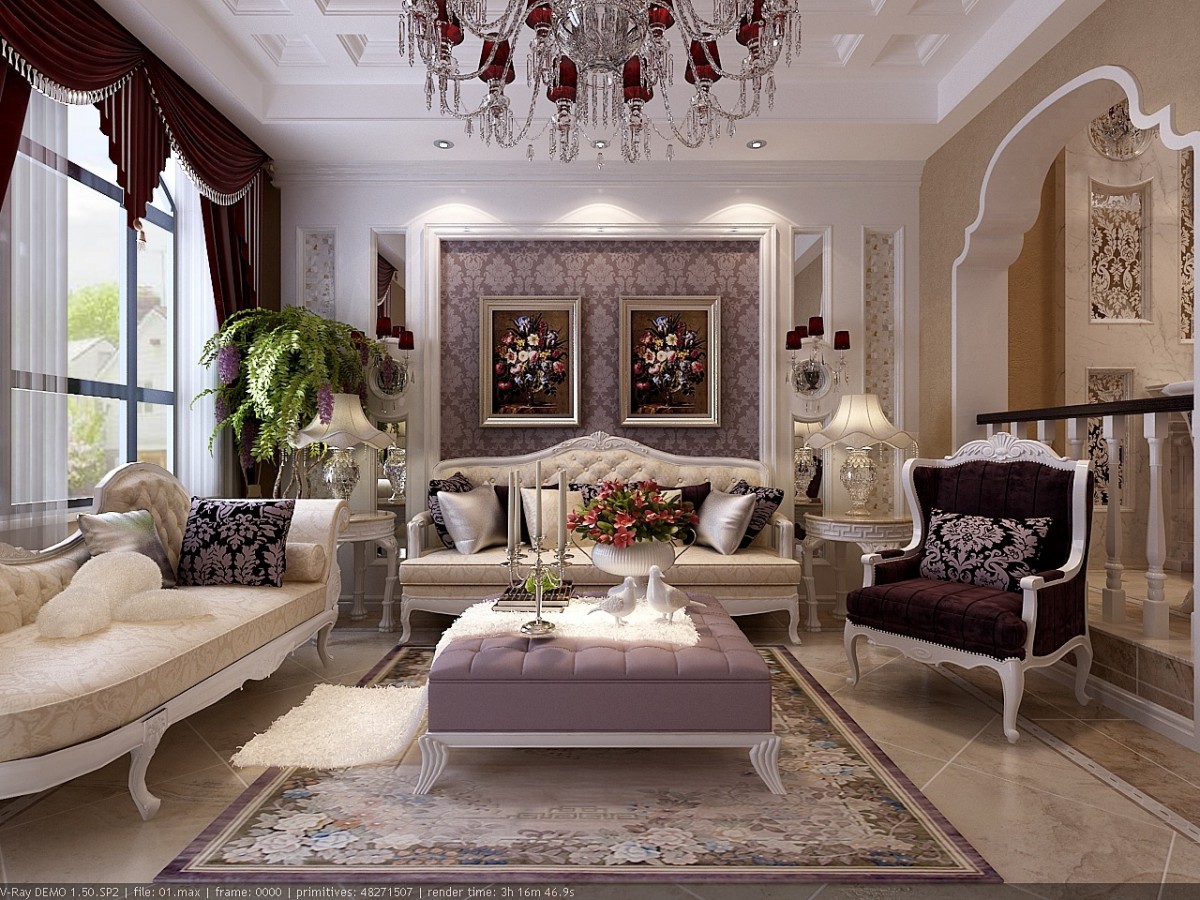 户型方正，采光、通风良好。以白色和深胡桃色为主，搭配白紫色背景墙，让整个空间更加丰富和层次感。地面采用斜拼的地砖，与营造出奢华的感觉。			
