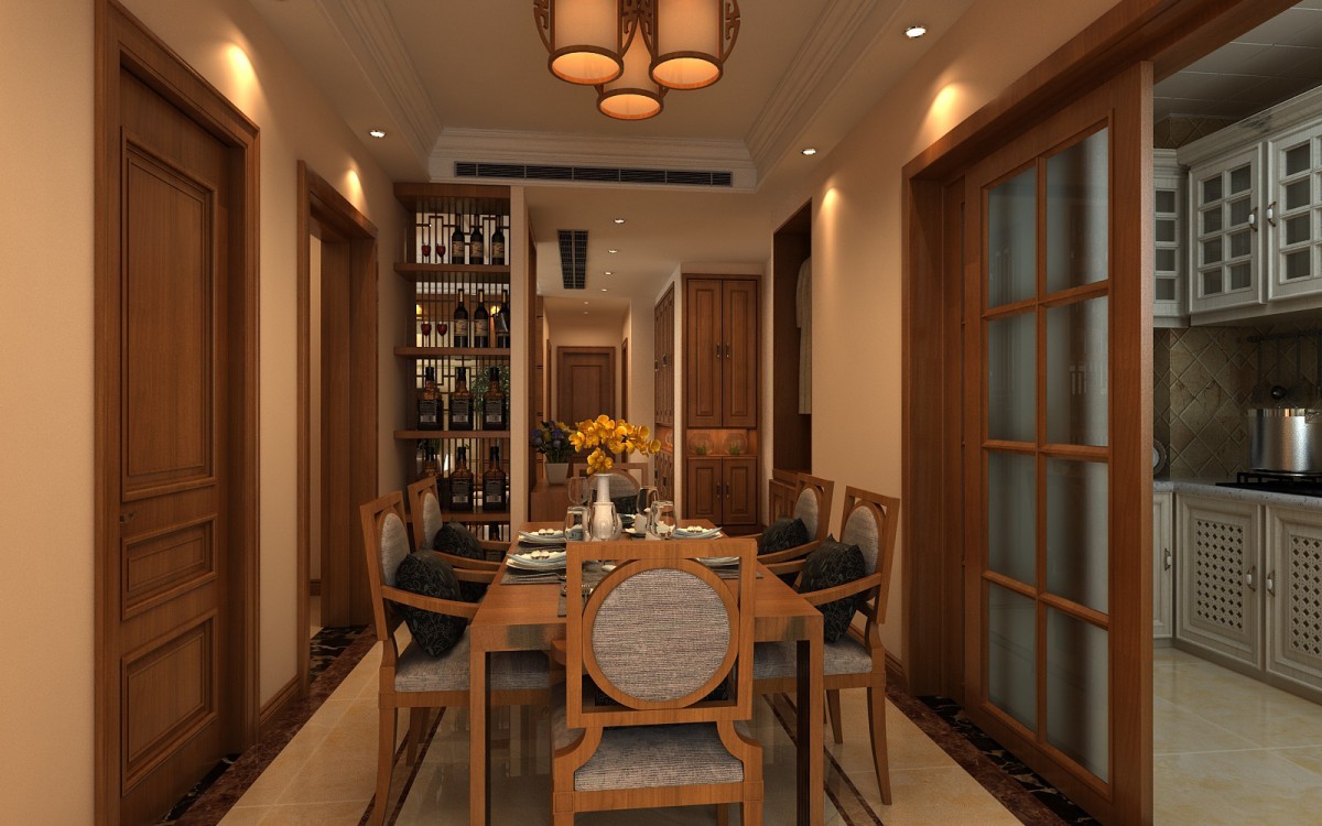 简简单单的餐厅显示中式文化的低调			
