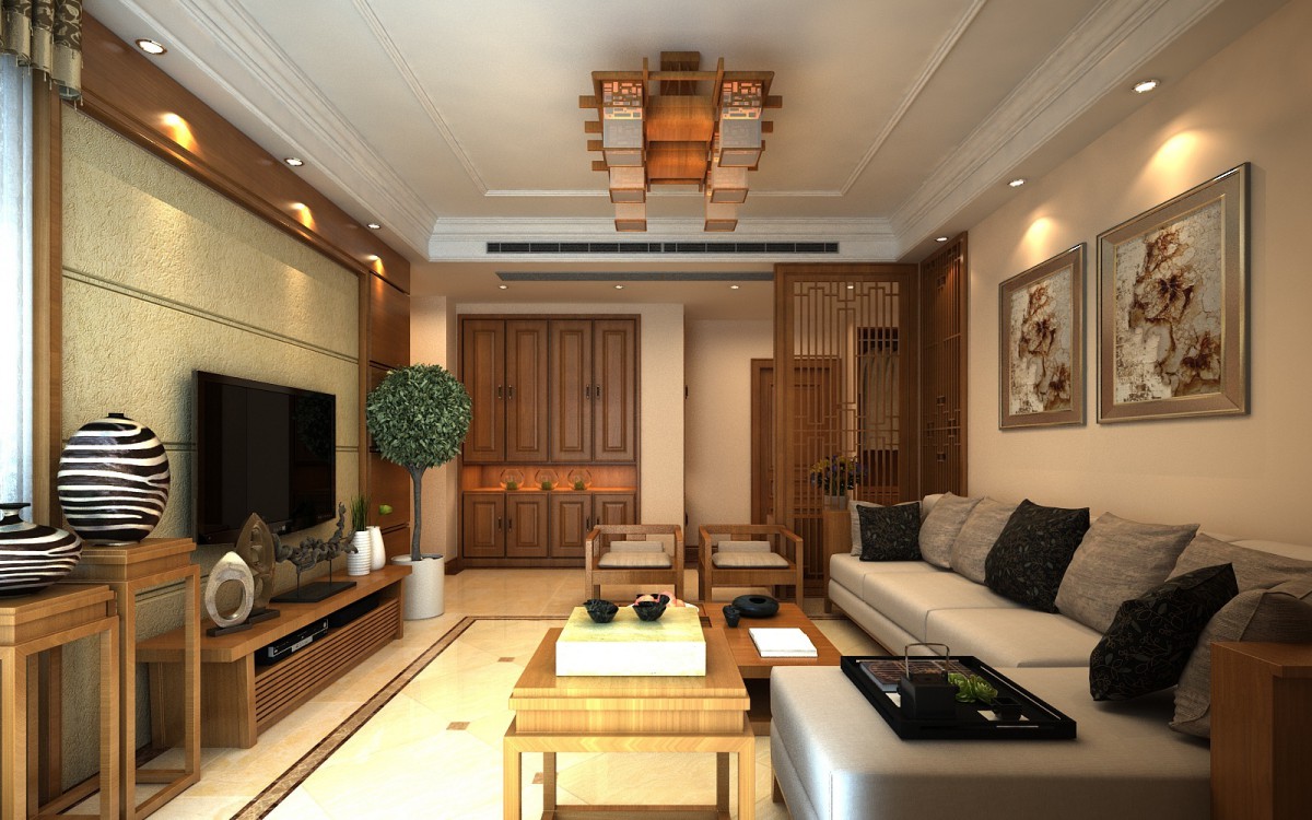 运用很多木制作凸显中式的稳重			
