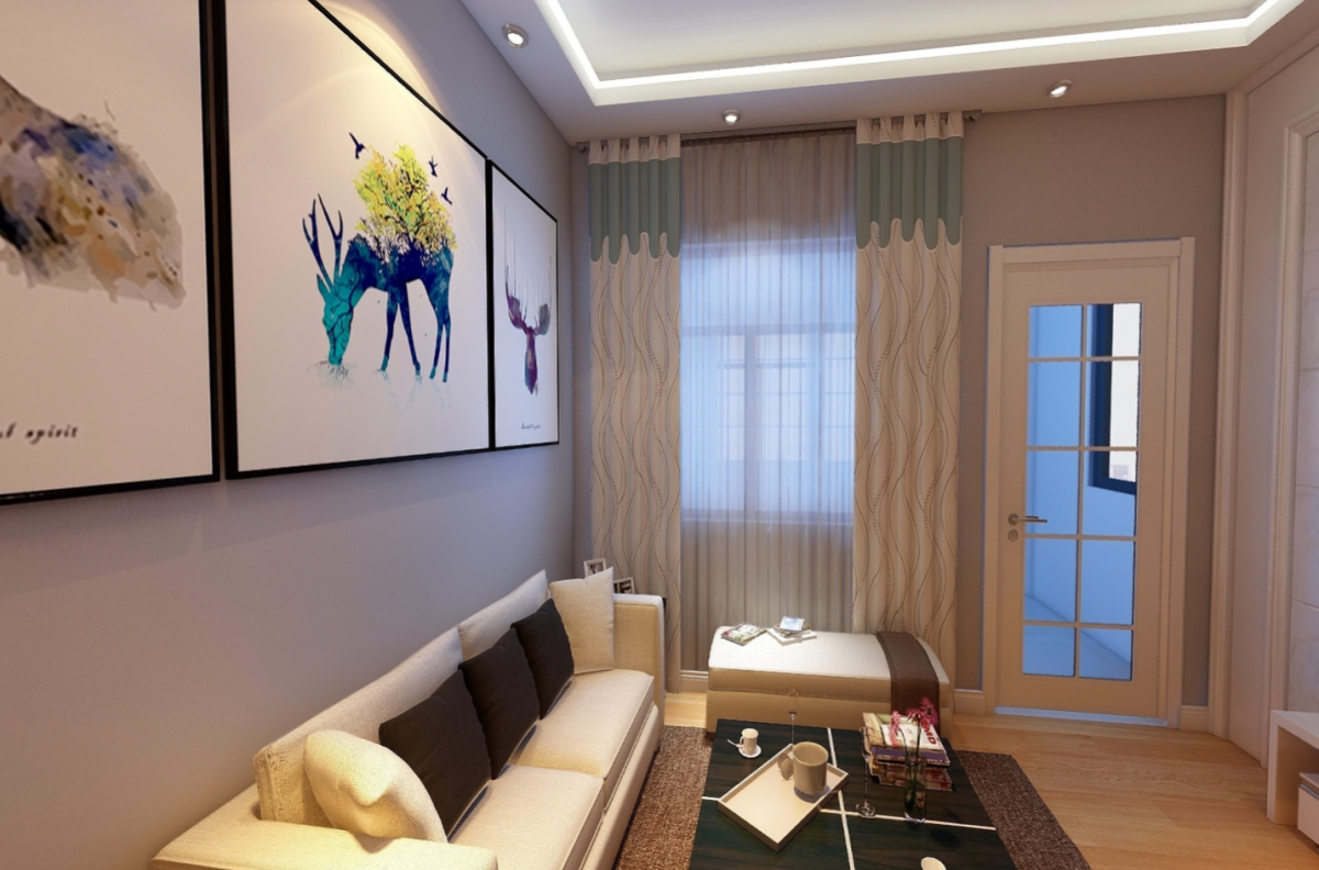 精致的客厅，稳重的色调，素雅柔软的沙发， 来自于城市夜景的装饰挂画，让客厅充满现代城市家庭的色彩。			
