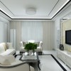 精致且通透的客厅，高级灰为主色调的冷色系，柔软精致的简欧沙发， 皮质软包的背景墙，让客厅充满了文雅高贵的氛围。			
