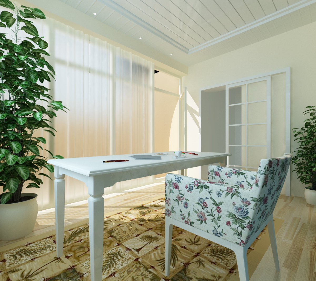 田园风格的朴实是众多选择此风格装修者最青睐的一个特点，因为在喧哗的城市中，人们很想亲近自然，追求朴实的生活，于是田园生活就应运而生			
