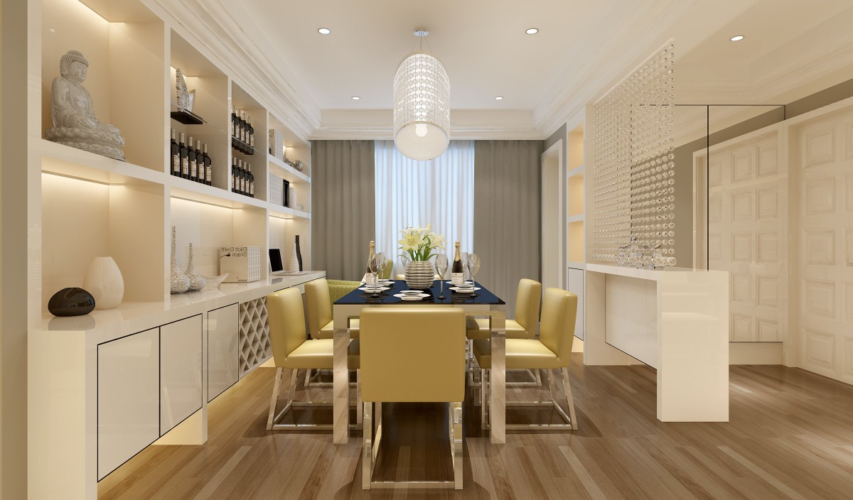 简欧风格装修的房间应选用线条繁琐，看上去比较厚重的装饰画框，才能与之匹配，而且并不排斥描金、雕花甚至看起来较为隆重的样子，相反，这恰恰是风格所在。			
