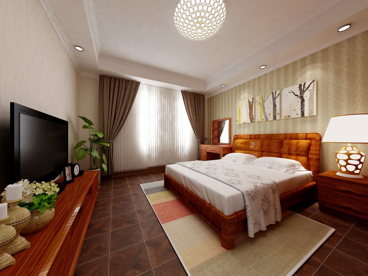 整体的暖色壁纸衬托温暖安逸的起居室、又不乏一丝绿色的灵动感。			
