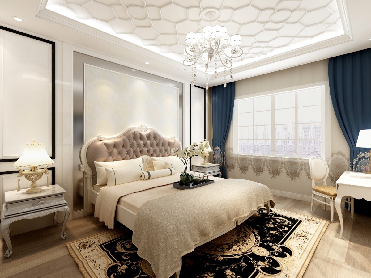 卧室，主要以温馨为主，暖色系，给人一种温暖舒适的感觉，简单的吊顶让空间多了几分层次。			
