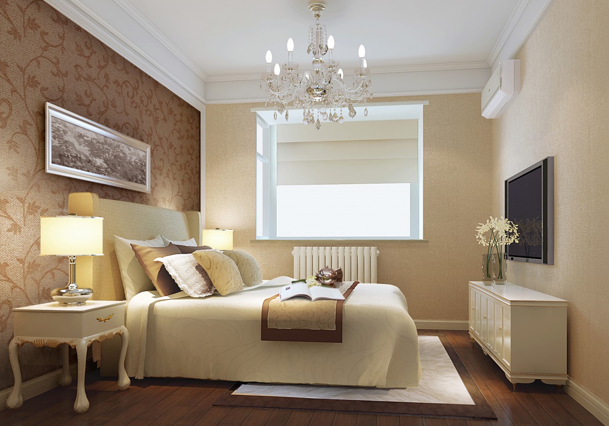 卧室，主要以温馨为主，暖色系，给人一种温暖舒适的感觉，简单的吊顶让空间多了几分层次。			
