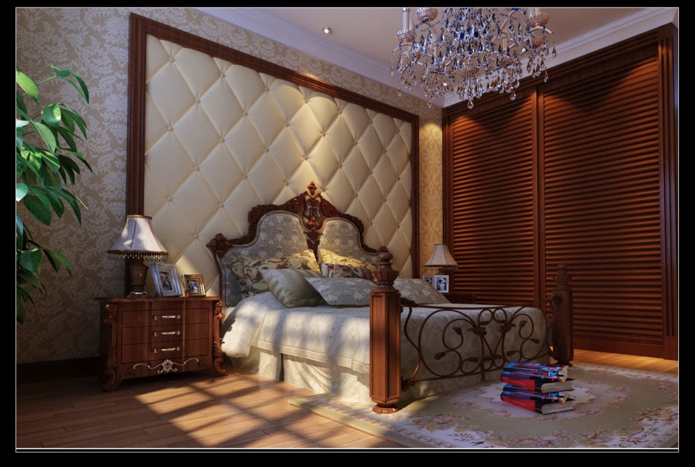 卧室，主要以温馨为主，暖色系，给人一种温暖舒适的感觉，简单的吊顶让空间多了几分层次。			
