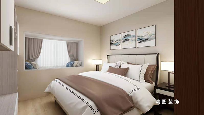 【清悦山庄】92平米新中式风格装修案例