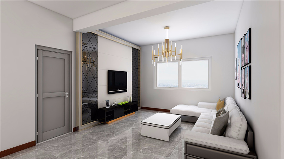 现代简约风格电视背景墙