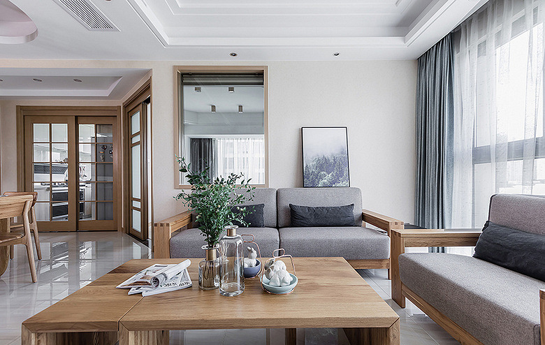 鸿图装饰 原木现代风