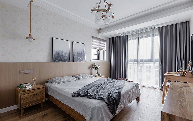 鸿图装饰 原木现代风