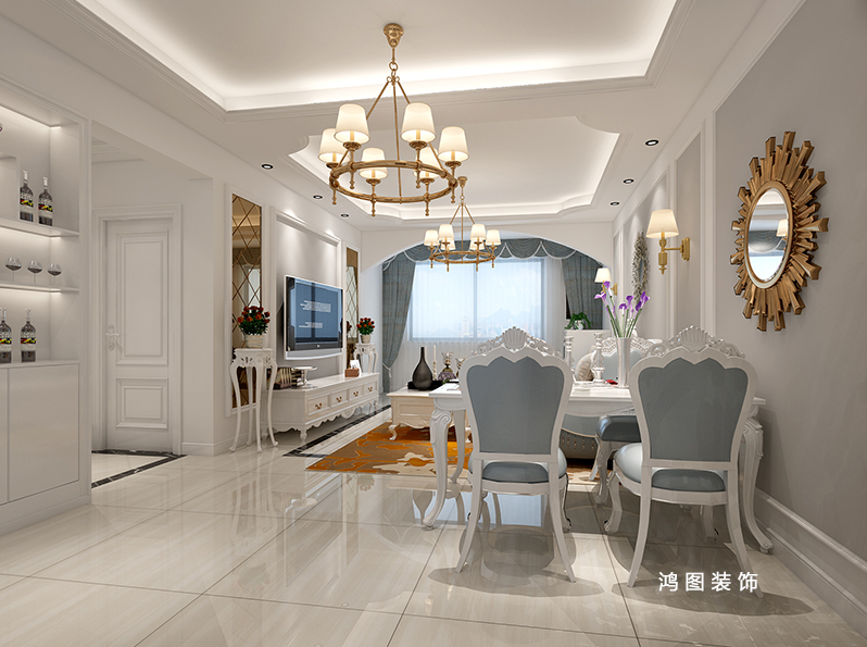 不拘于欧式的繁琐，而超于现代的奢华，简欧风格故被称为“低调的奢华”。