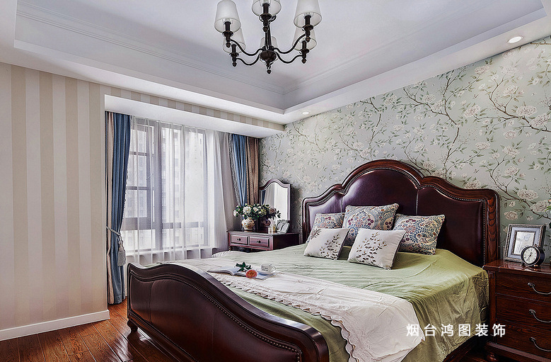 鸿图装饰 美式风格小户型装修