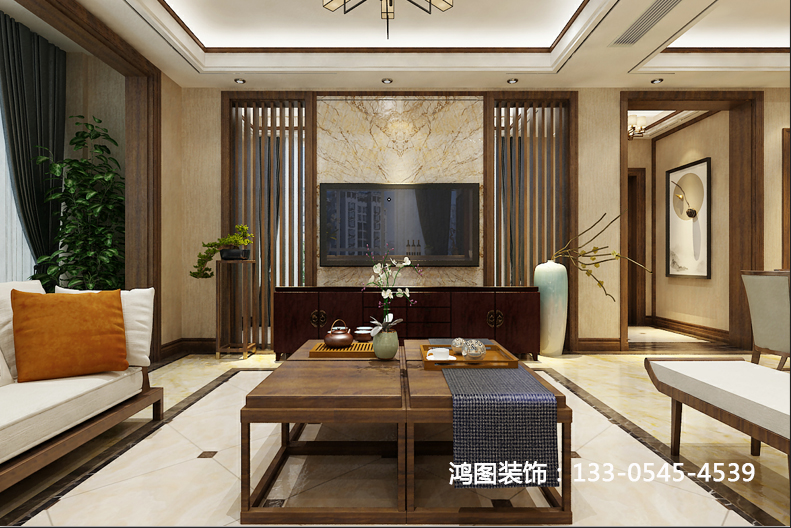 龙湖葡醍海湾新中式风格