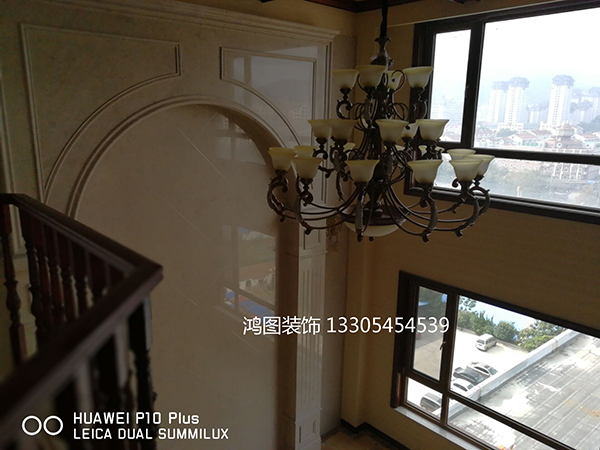 伴山一号紫林园 鸿图装饰实景工地