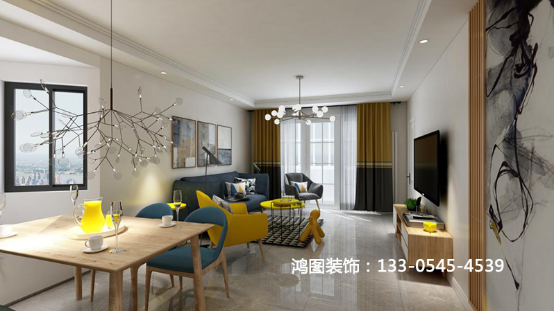 鸿图装饰—泰颐新城装修效果图