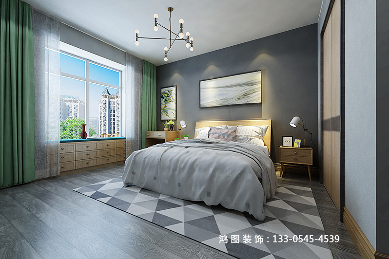 学府小区现代风格装修效果图