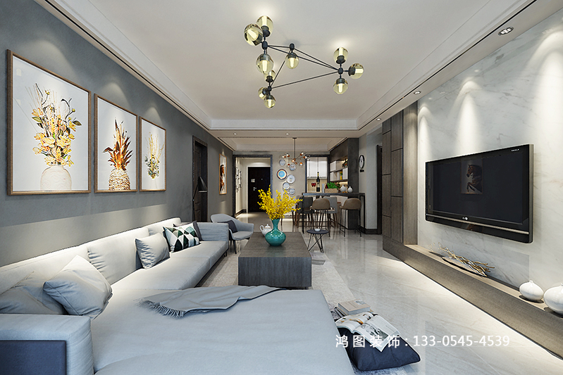 学府小区现代风格装修效果图