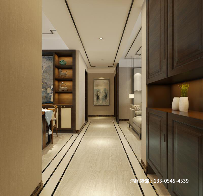 保利香榭里公馆140平米新中式风格