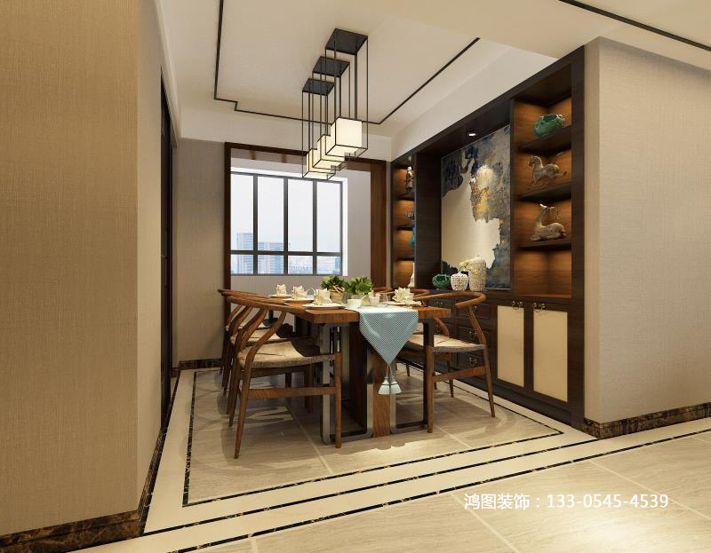 保利香榭里公馆140平米新中式风格