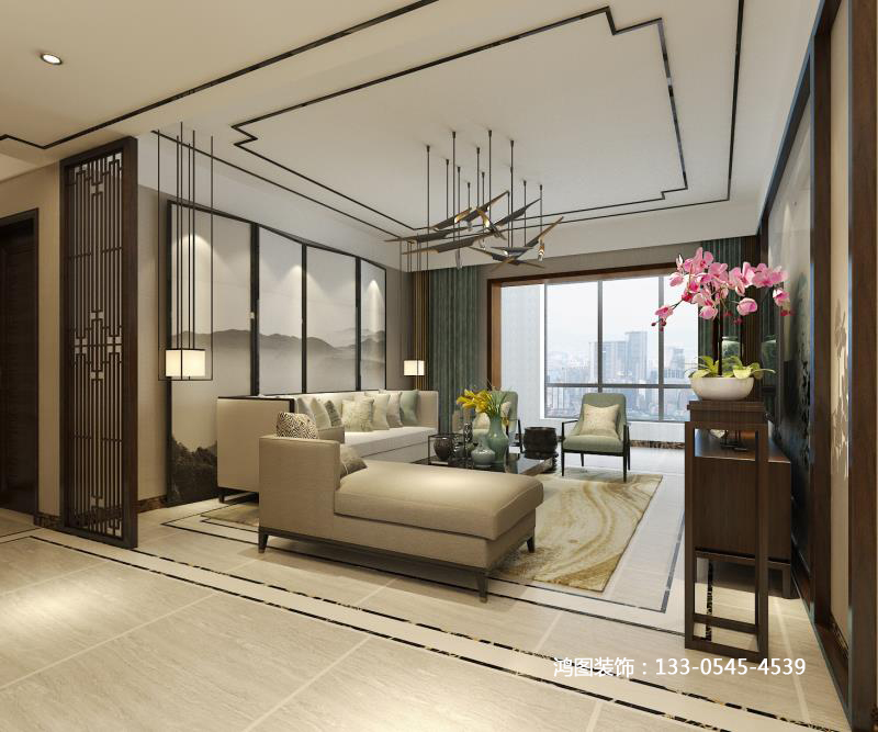 保利香榭里公馆140平米新中式风格