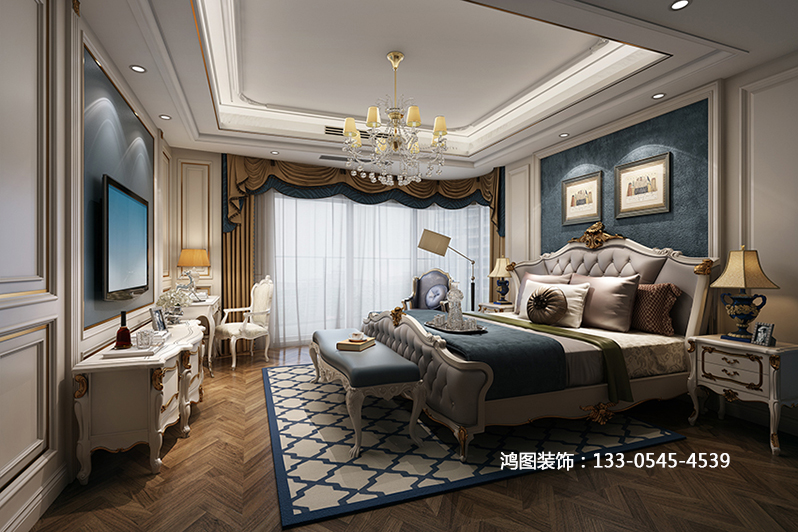 【祥隆绿城】欧式风格洋房设计方案—烟台室内装修案例