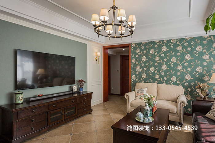 鸿图装饰 现代美式风格装修案例