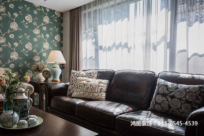 鸿图装饰 现代美式风格装修案例